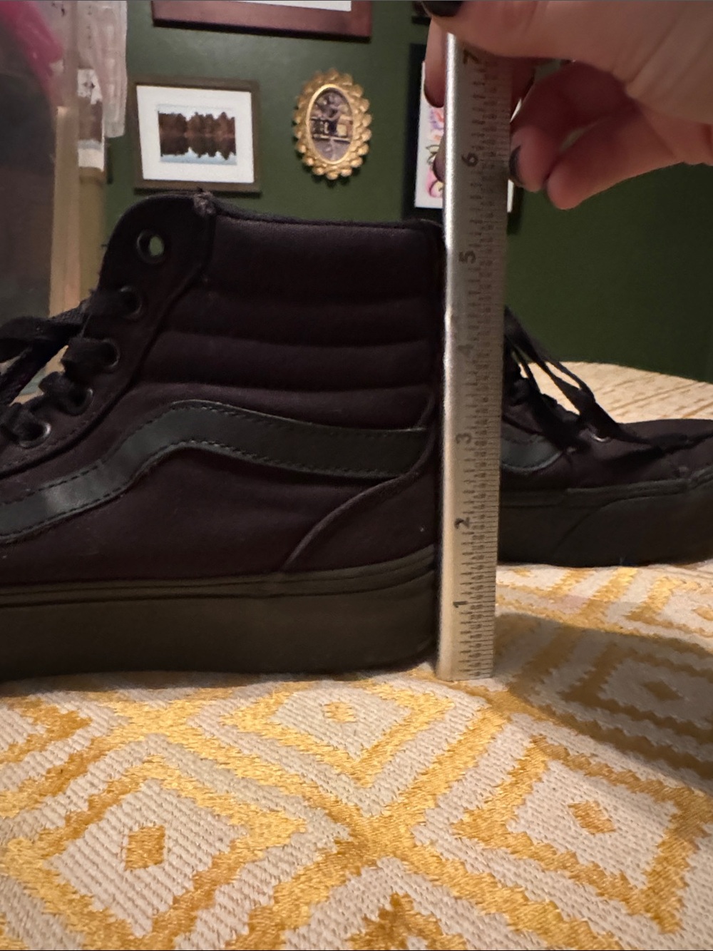 Vans Black High-Top Skater Sneakers - Picture 5 of 8